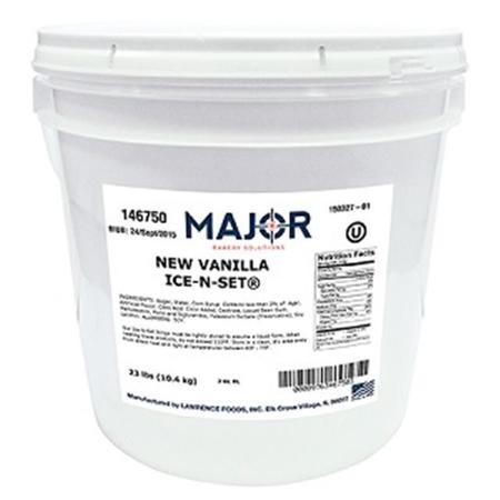 MAJOR BAKERY SOLUTIONS Major Bakery Solutions New Vanilla Ice-N-Set 23lbs 146750